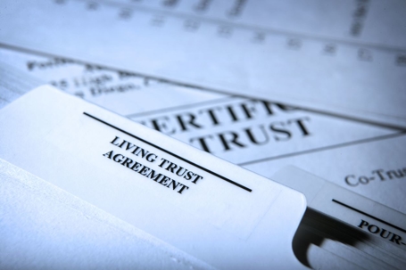 living trust agreement paperwork