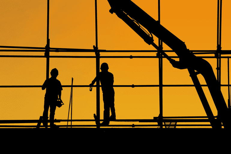 Michigan Workers at a construction site